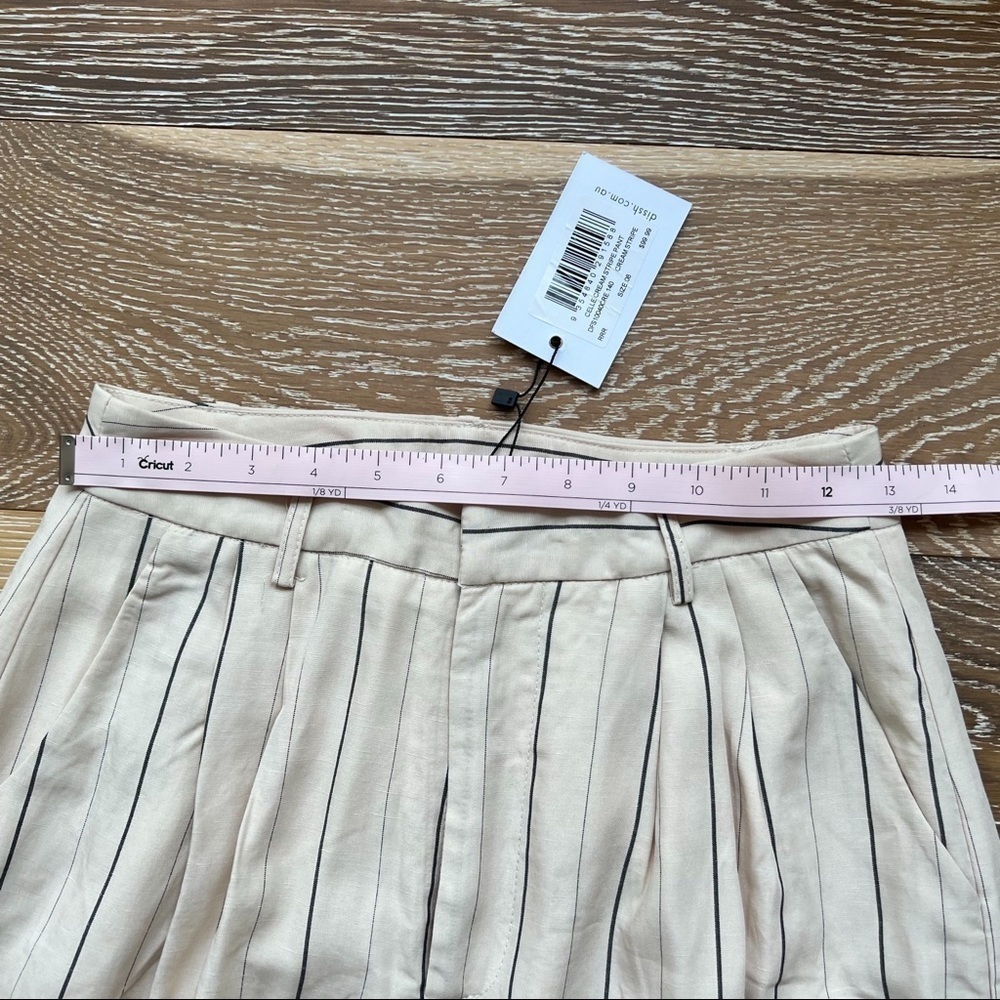 DISSH CELLE Cream Stripe Blazer WidePants Blazer & PantSuit. sz4. & sz.2. - Picture 14 of 17